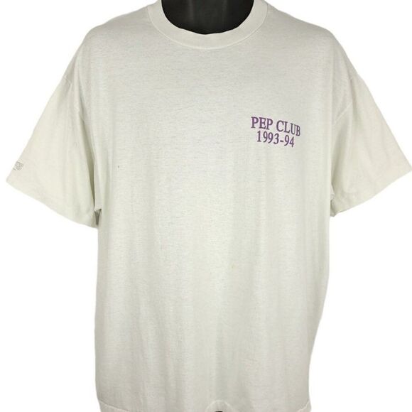 Baker City Bulldogs Cheerleaders T Shirt Vintage 90s Pep Club 50/50 Made In USA - Picture 2 of 9